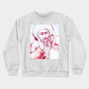 Averroes Portrait | Averroes Artwork | Line Art Crewneck Sweatshirt